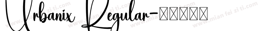 Urbanix Regular字体转换